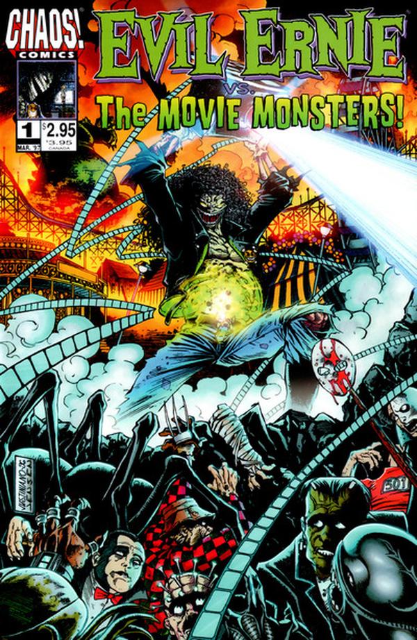 Cover of Evil Ernie vs. the Movie Monsters #1