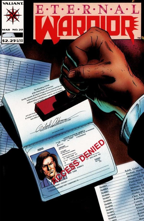 Eternal Warrior (1992) #20 cover