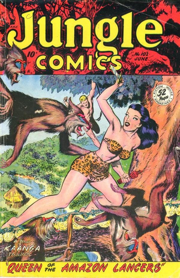 Cover of Jungle Comics #102