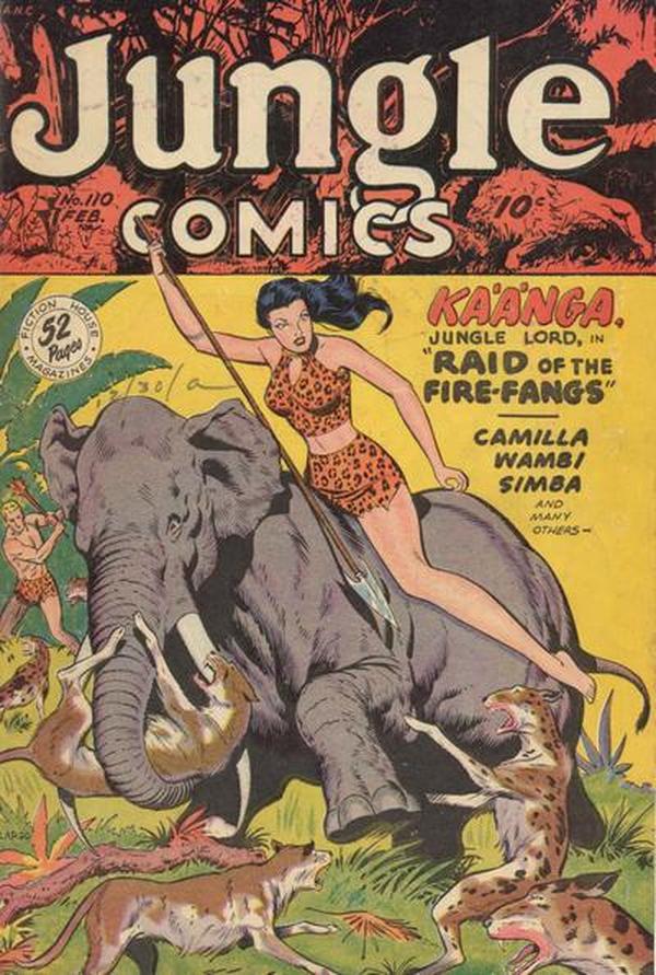 Cover of Jungle Comics #110