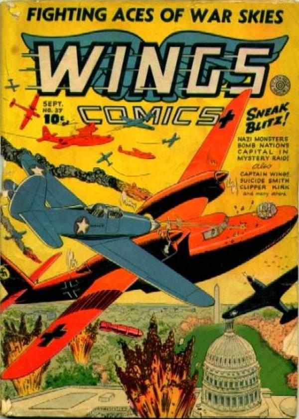 Cover of Wings Comics #37