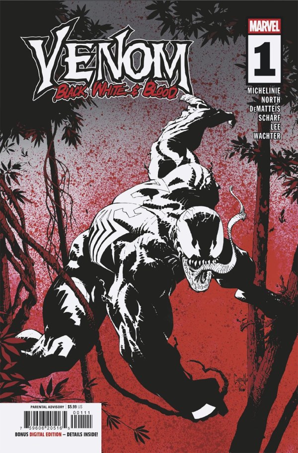 Cover for Venom: Black, White & Blood (2025) #1