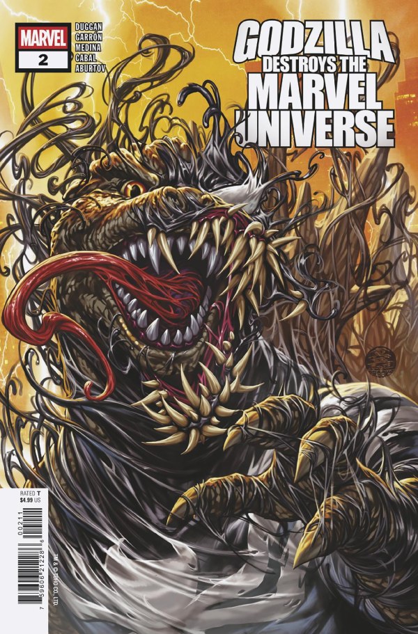 Cover for Godzilla Destroys the Marvel Universe (2025) #2