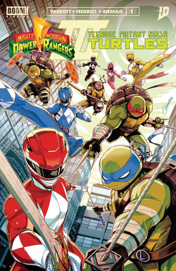 Cover for Mighty Morphin Power Rangers / Teenage Mutant Ninja Turtles III (2025) #1