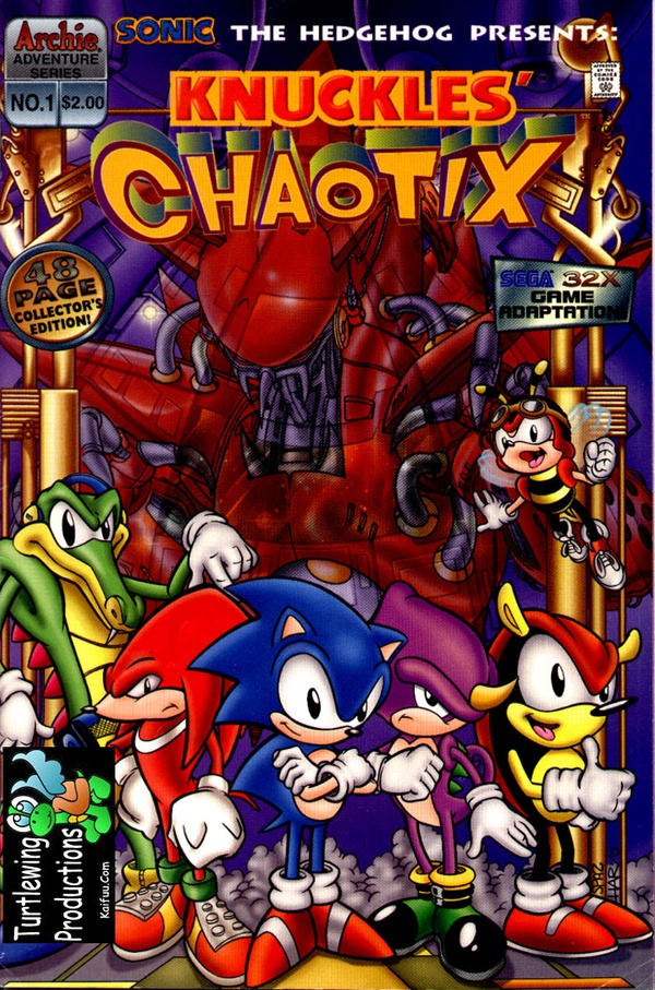 Knuckles' Chaotix (1996) #1 cover