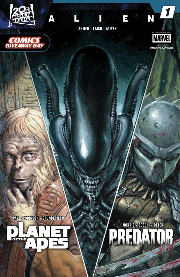 Comics Giveaway Day 2026: Alien, Predator & Planet of the Apes
