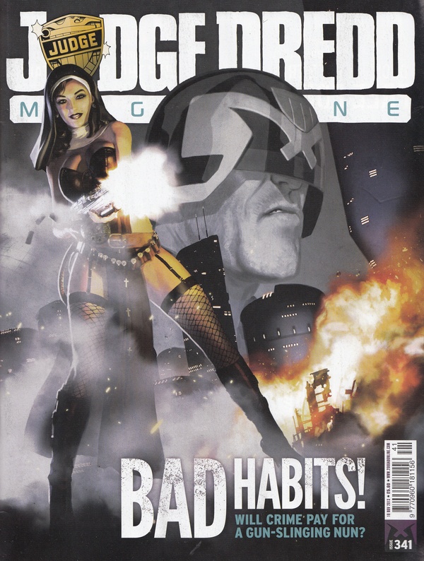 Couverture : Judge Dredd Megazine (2003) #341 : Fifty Shades of Crime / Prologue, Part 1 / Insurrection Iii, Part Eight / Ordinary, Part 2 / Underbelly, Part Two
