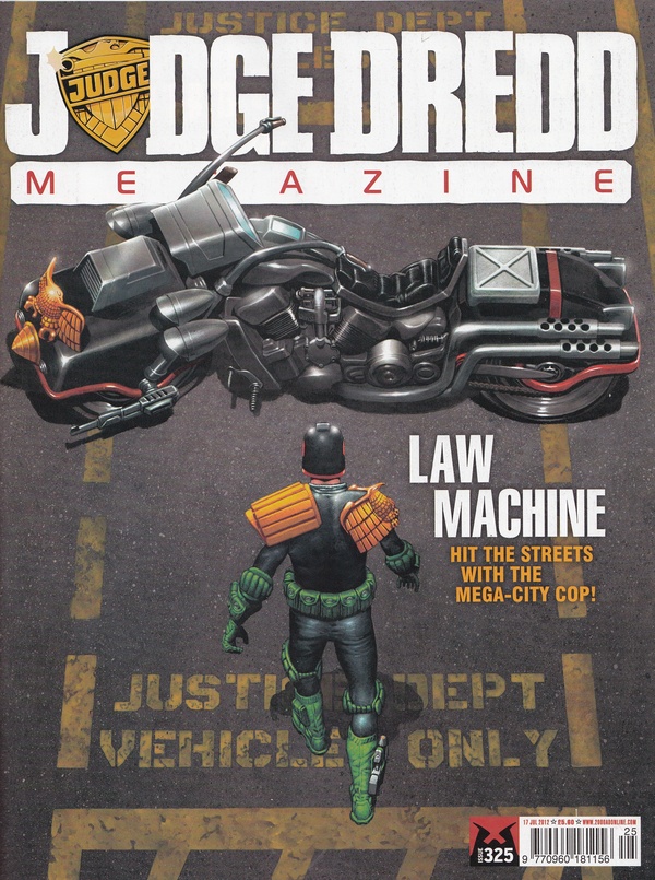 Couverture : Judge Dredd Megazine (2003) #325 : Great Executions, Part 01 / Grey Zone, Part Three / Snapshot, Part Four / Project Behemoth, Part Two