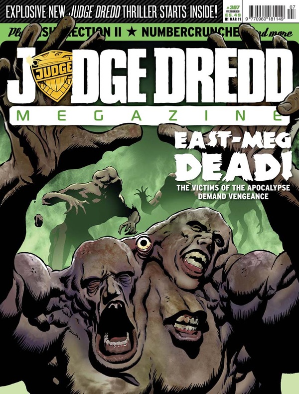 Couverture : Judge Dredd Megazine (2003) #307 : Hot Night in 95, Part One / Black Flowers, Part Three / Numbercruncher, Part Two / Insurrection Ii, Part 3