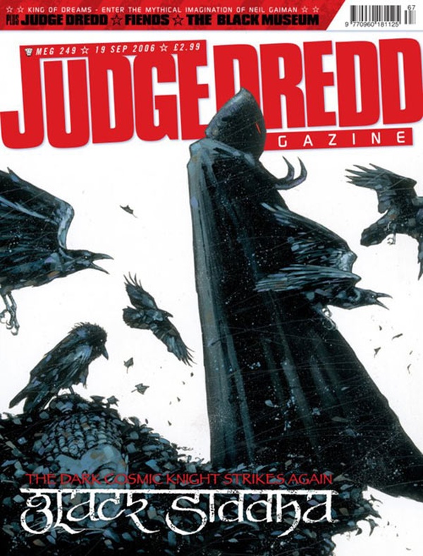 Couverture : Judge Dredd Megazine (2003) #249 : Regime Change, Part 4 / Stalingrad, Part 5 / Could You Be Judge Dredd? / Return of the Jester, Part 5 / Easy Prey, Part 2 / Tastes Like Chicken