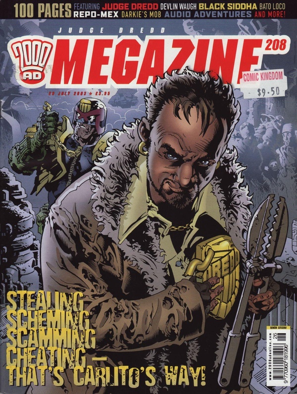 Couverture : Judge Dredd Megazine (2003) #208