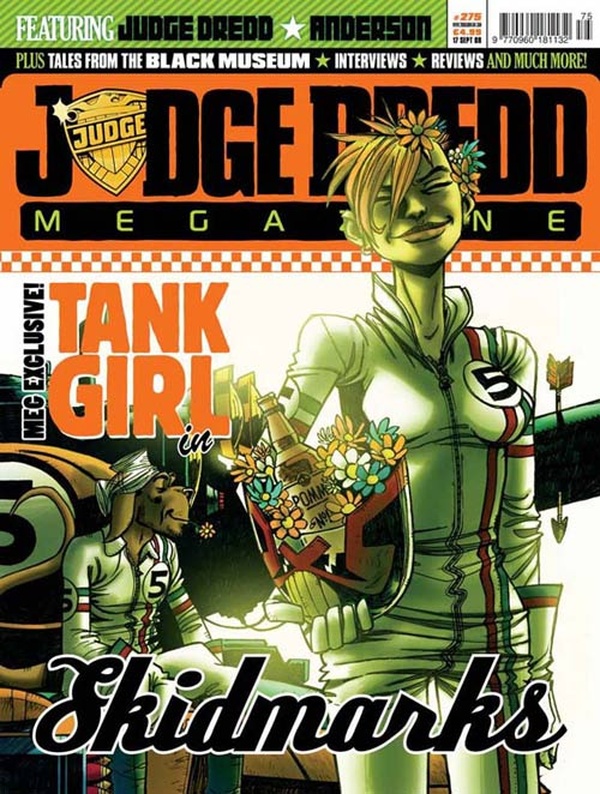 Couverture : Judge Dredd Megazine (2003) #275 : Ratfink, Part 3 / Skidmarks, Part One: The Watermelon Run / Wiierd, Part 4 / Build a Better Mousetrap