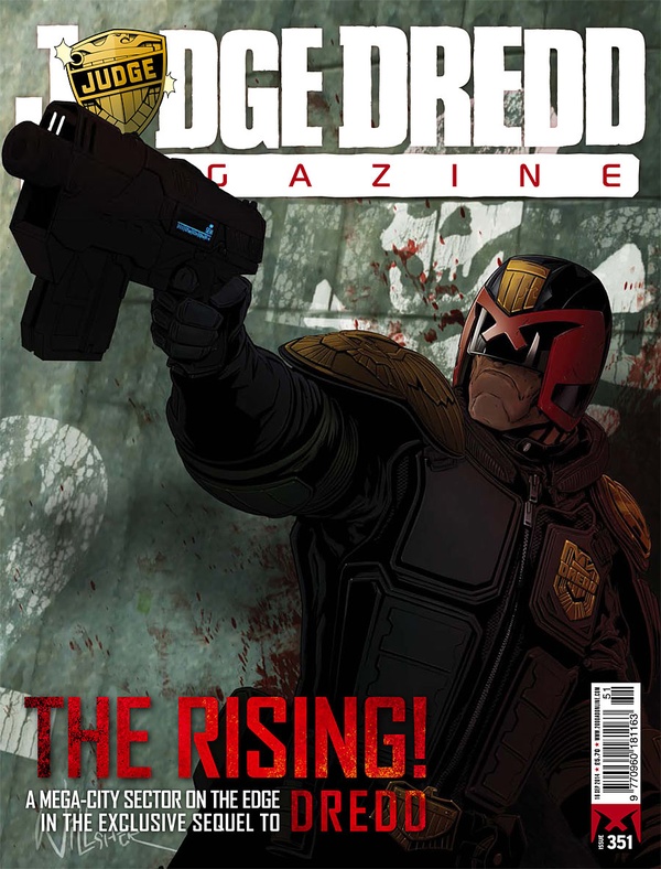 Couverture : Judge Dredd Megazine (2003) #351 : Dead Zone, Part Two / Welcome to Badrock, Part 2 / Part Four / Uprise, Part Two