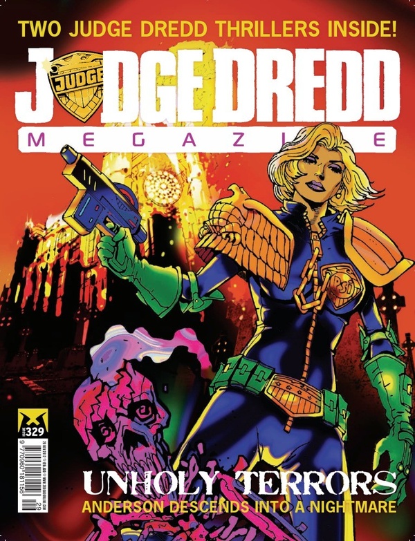 Couverture : Judge Dredd Megazine (2003) #329 : Ratfink's Revenge, Part 2 / Stone Voices, Part Three / Snapshot, Part Eight / Killer Elite, Part 2