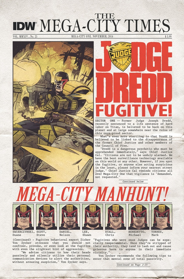 Judge Dredd (2012) #25 cover