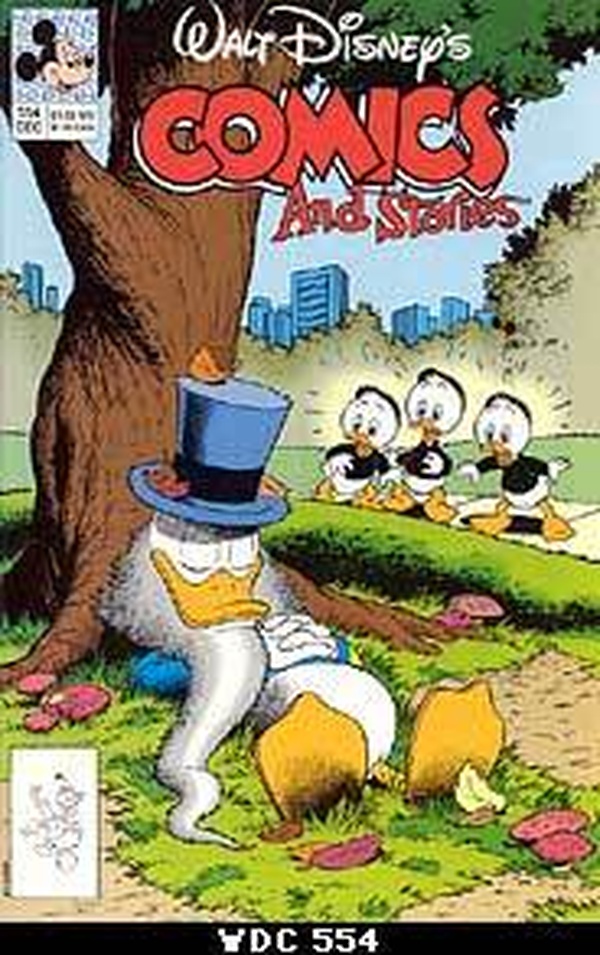 Cover of Walt Disney's Comics and Stories #554