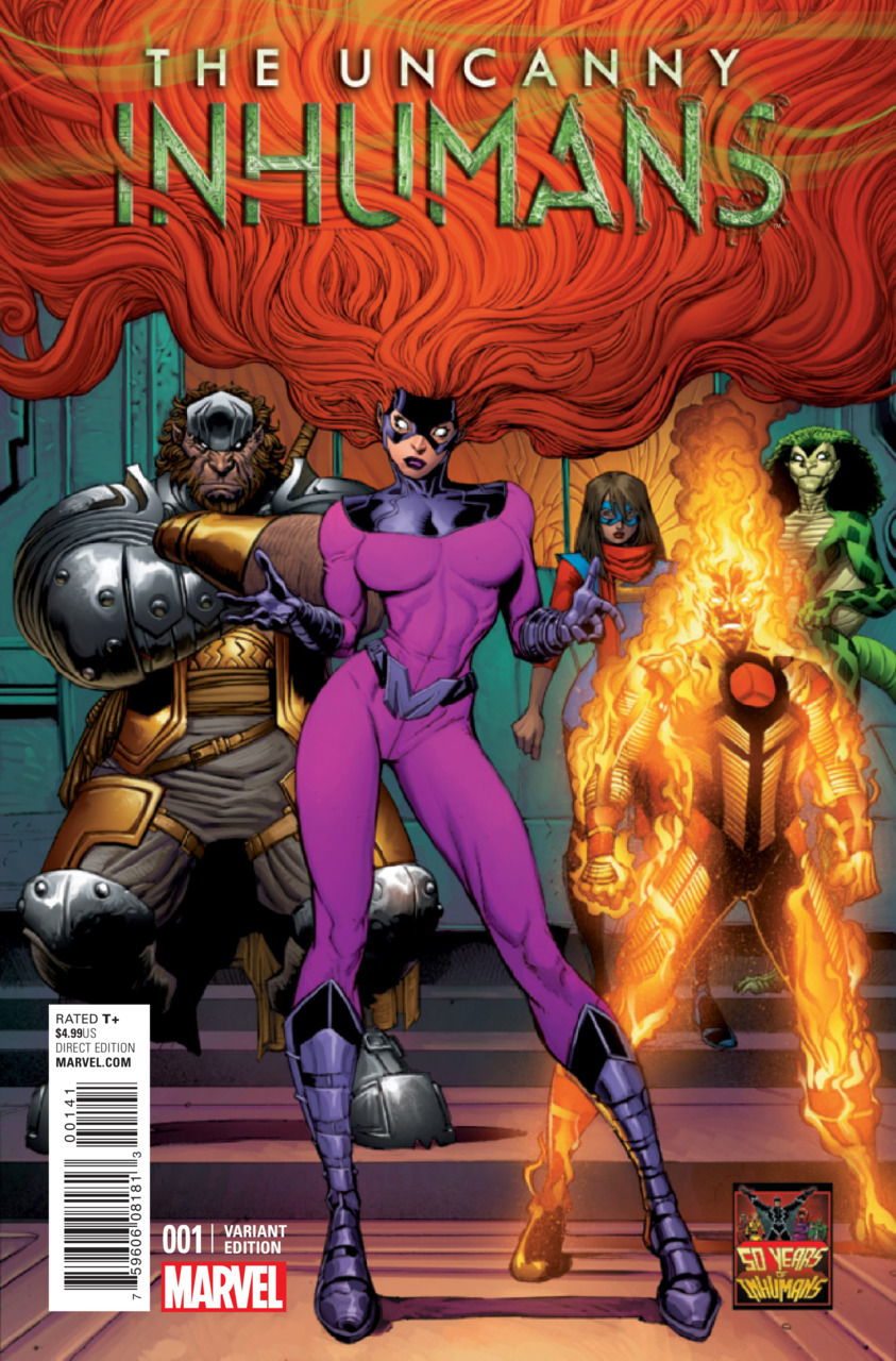 Inhumans 50th Anniversary Variant Cover cover