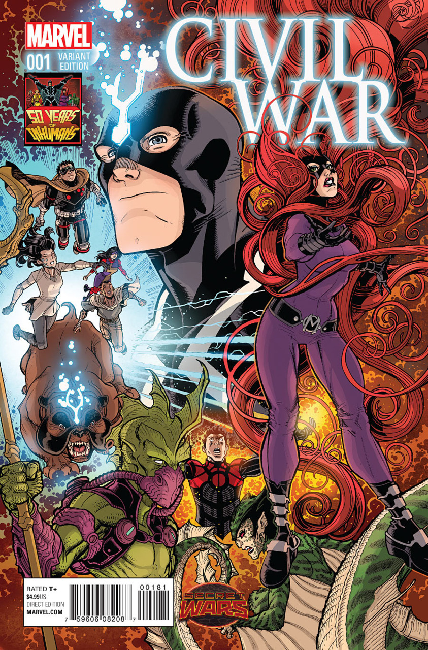 Inhumans 50th Anniversary Variant Cover cover