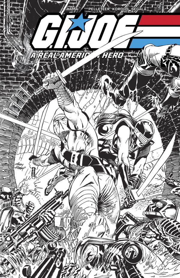 G.I. Joe: A Real American Hero #318, Cover B Andy Kubert Black & White Variant