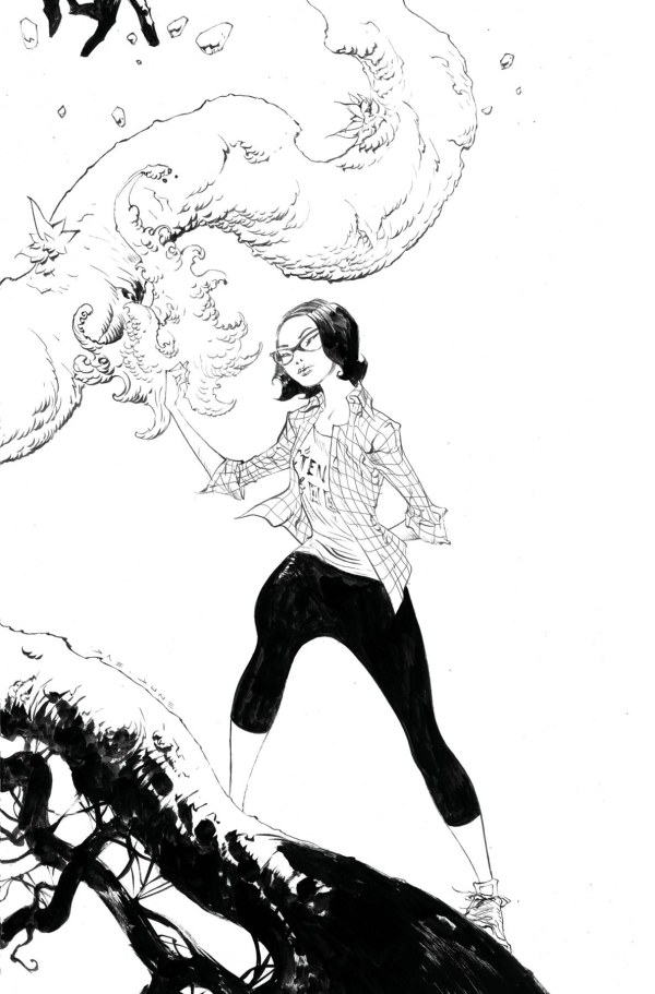 Cover I 1:15 Jae Lee Black & White Connecting Virgin Variant cover