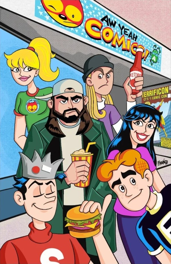 Aw Yeah Comics Franco Aureliani Virgin Variant cover