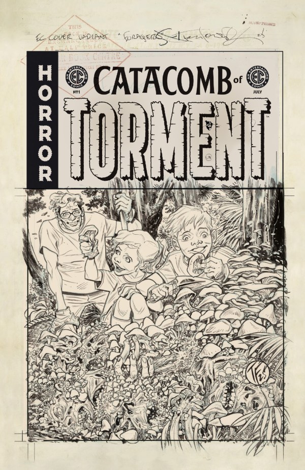 Cover F 1:20 Tom Fowler Black & White Variant cover
