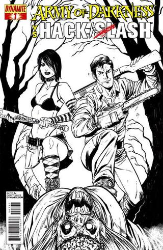 Tim Seeley Black & White Variant cover