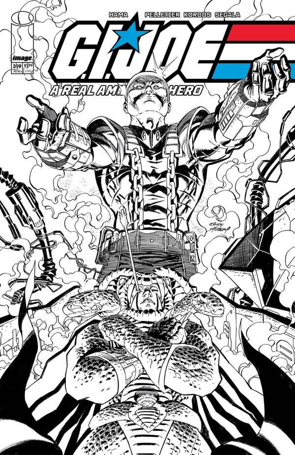 G.I. Joe: A Real American Hero #319, Cover B Andy Kubert Black & White Variant