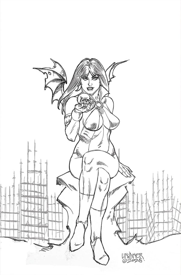 Cover S 1:20 Joseph Michael Linsner Black & White Virgin Variant cover
