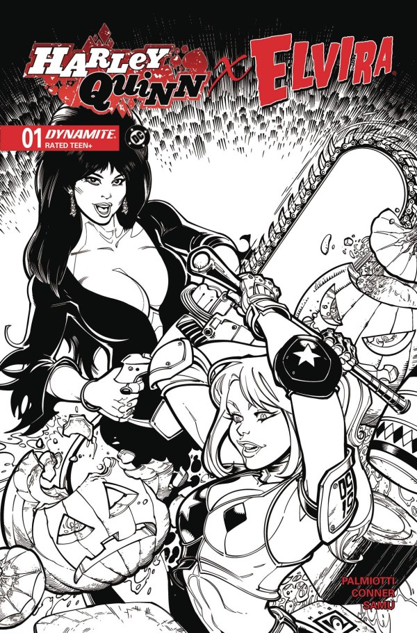 Cover O 1:10 Chad Hardin Black & White Variant cover