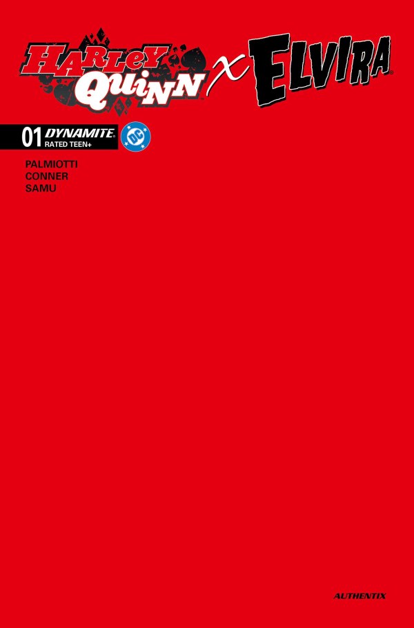 Cover W Fiery Red Blank Authentix Foc Bonus Variant cover
