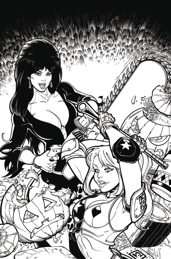 Cover Q 1:15 Chad Hardin Black & White Virgin Variant cover