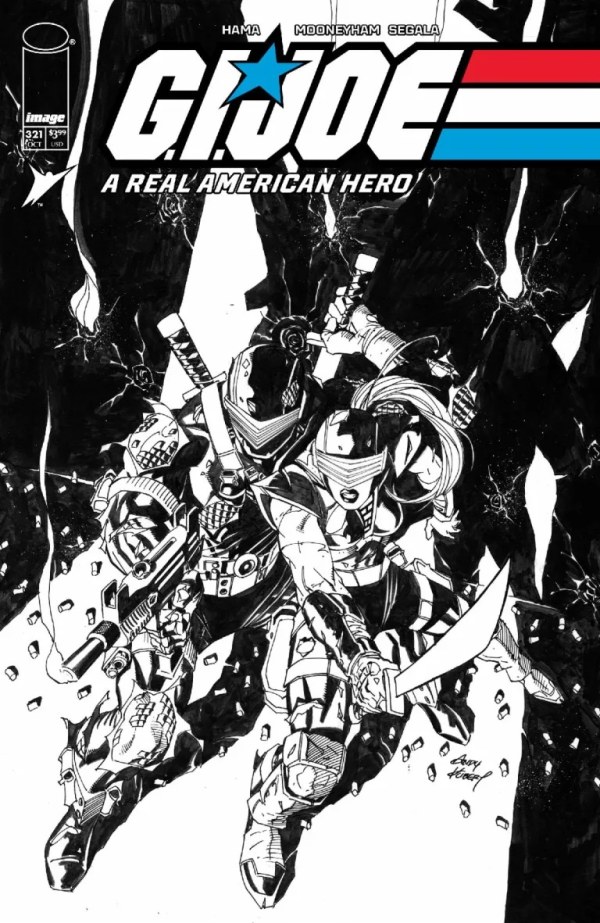 G.I. Joe: A Real American Hero #321, Cover B Andy Kubert Black & White Variant