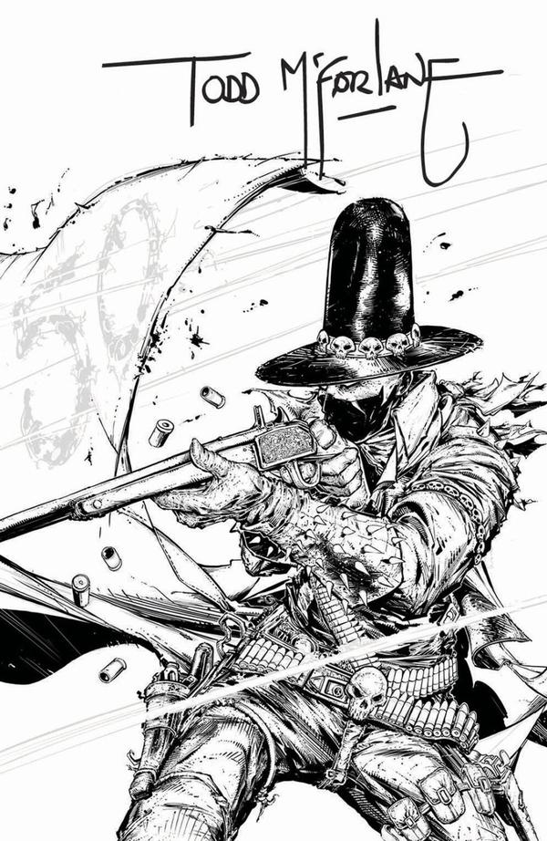 Cover G 1:250 Todd Mcfarlane Black & White Virgin Variant cover