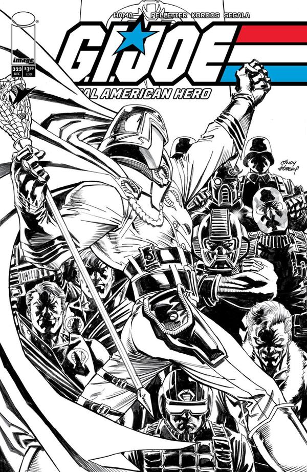 G.I. Joe: A Real American Hero #323, Cover B Andy Kubert Black & White Variant