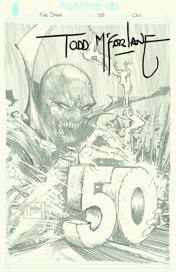 Cover H 1:1000 Todd Mcfarlane Sketch Virgin Variant cover