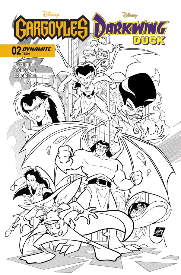 Cover E 1:10 Ciro Cangialosi Black & White Variant cover