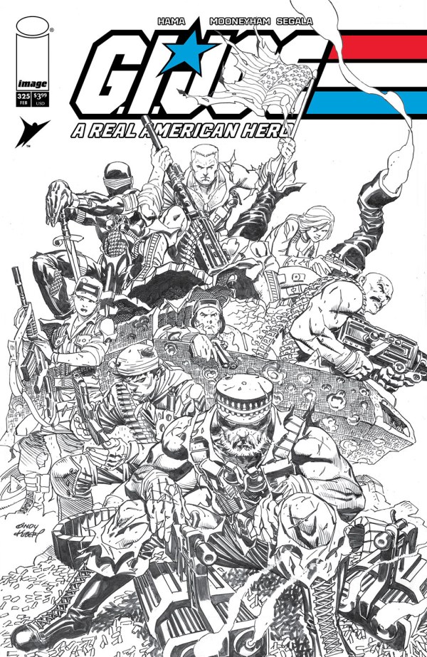 G.I. Joe: A Real American Hero #325, Cover B Andy Kubert Black & White Variant