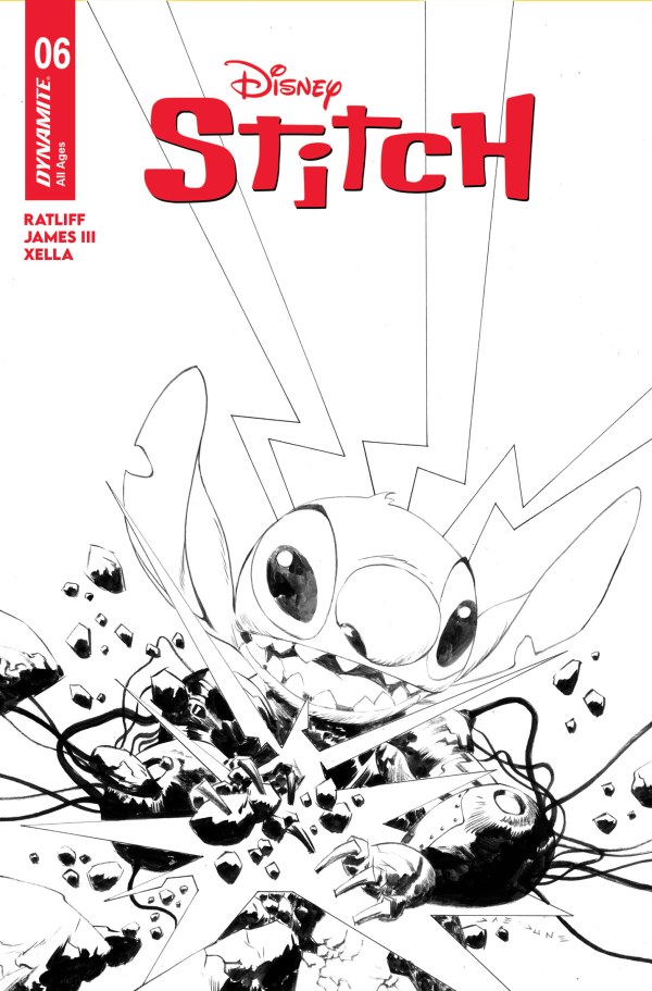Cover E 1:10 Jae Lee Black & White Variant cover