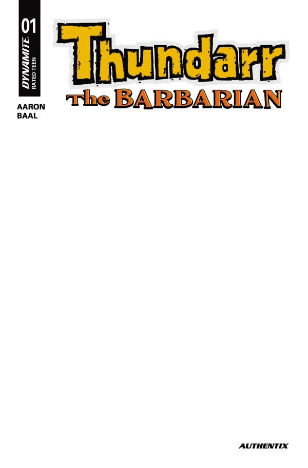 Cover G Blank Authentix Variant cover