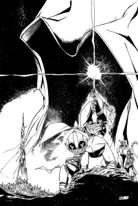 Whatnot/CBE Exclusive (Star Wars Homage B&W) cover