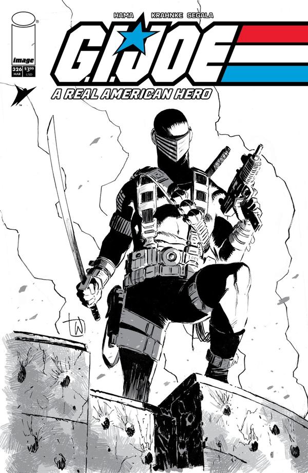 G.I. Joe: A Real American Hero #326, Cover B Lee Weeks Black & White Variant