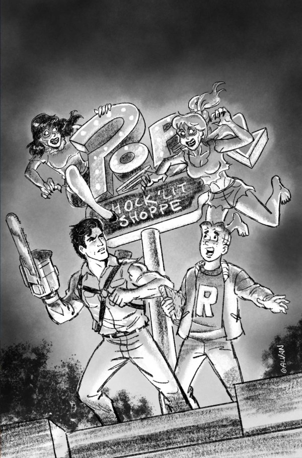 Cover L 1:20 Bill Galvan Black & White Virgin Variant cover