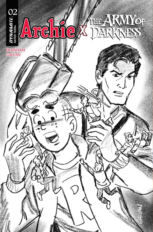 Cover G 1:10 Bill Galvan Black & White Variant cover