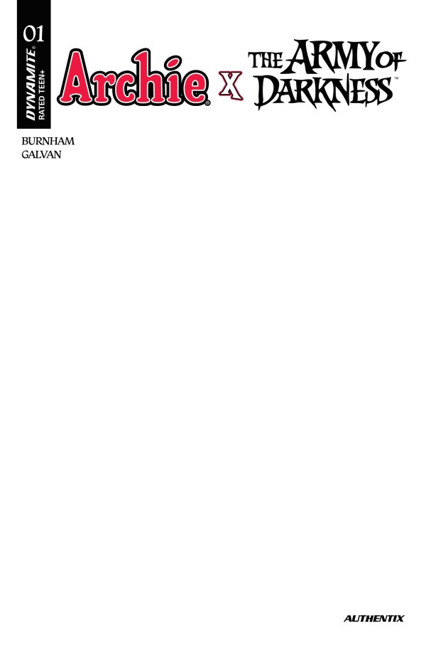 Cover F Blank Authentix Variant cover