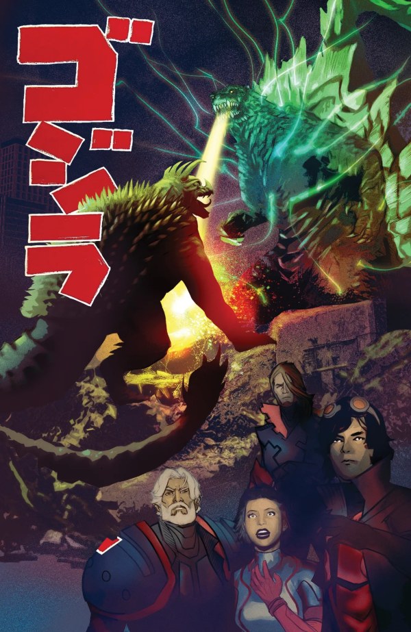 Godzilla (Kai-Sei Era) #8, 1:25 Louie De Martinis Godzilla Raids Again Poster Homage Variant