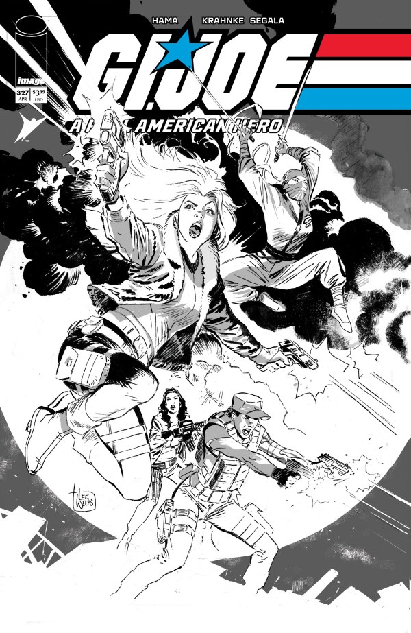 G.I. Joe: A Real American Hero #327, Cover B Lee Weeks Black & White Variant