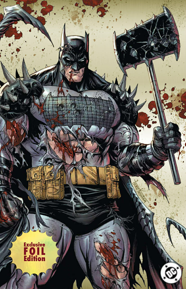 Comic Traders Tyler Kirkham Gold Batman Foil Virgin Variant cover