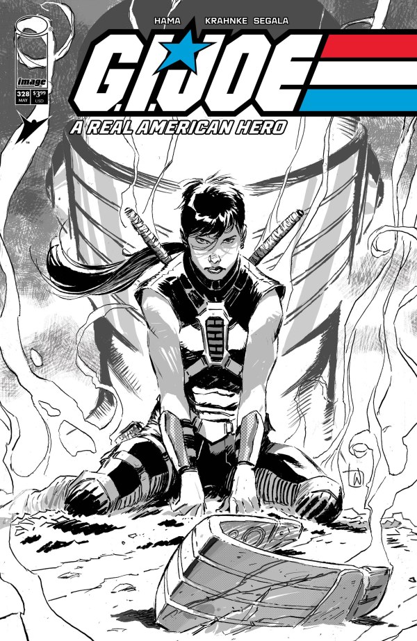 G.I. Joe: A Real American Hero #328, Cover B Lee Weeks Black & White Variant