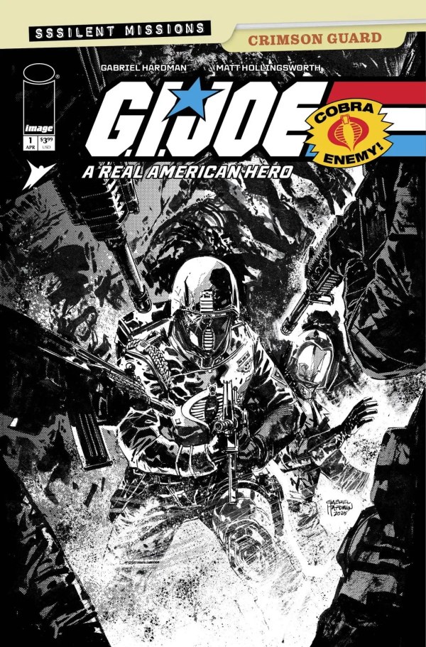 Cover C 1:10 Gabriel Hardman Black & White Variant cover